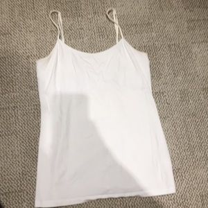 White cotton tank top